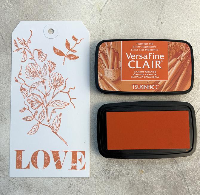 Versafine Clair Pigmenttintenkissen, "Carrot Orange" ,3,5x7,5cm,