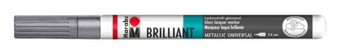 Marabu Brilliant Painter (Lackmalstift), 0,8 mm,  silber