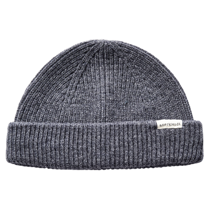 Anerkjendt AKSILVOLO MERINO HOOD dark grey