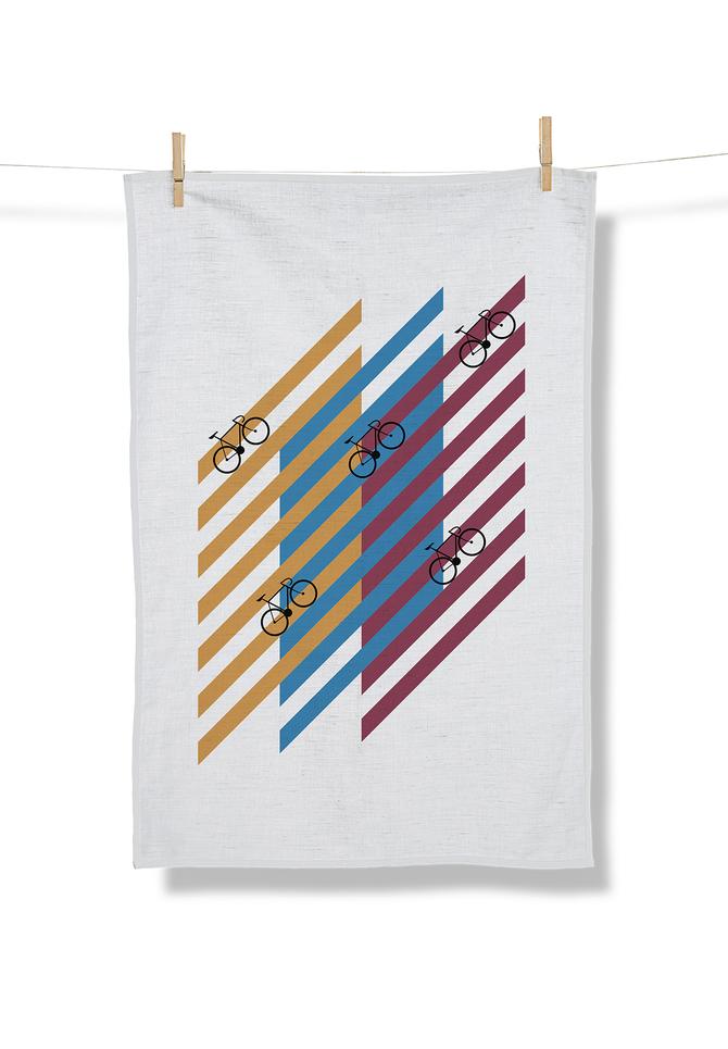 Greenbomb TEA TOWEL BIKE GRID