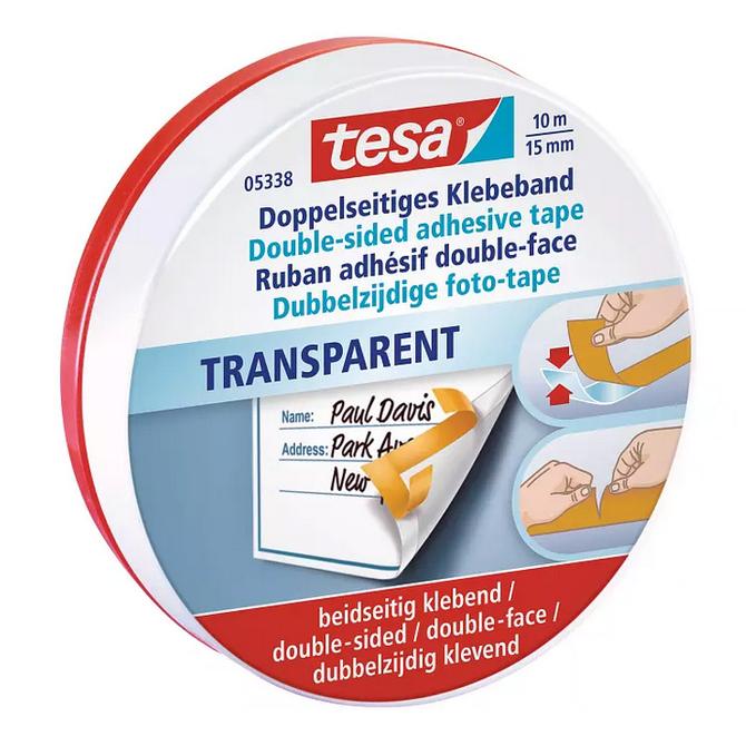 tesa Doppelklebeband - 10 m, 15 mm