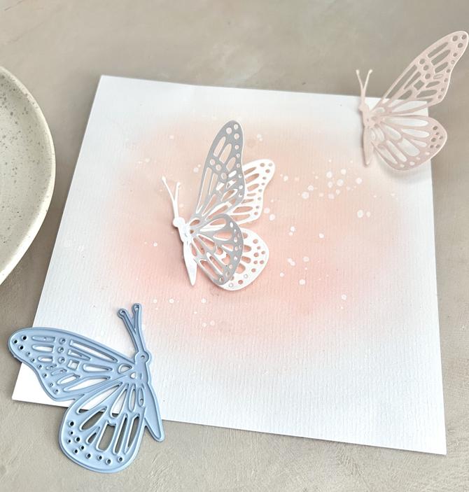 Stanzschablone "Schmetterling seitlich", 5x6 cm