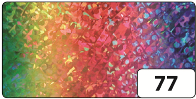 Holographische Folie selbstklebend, 40 cm x 1 m Rolle, Regenbogen