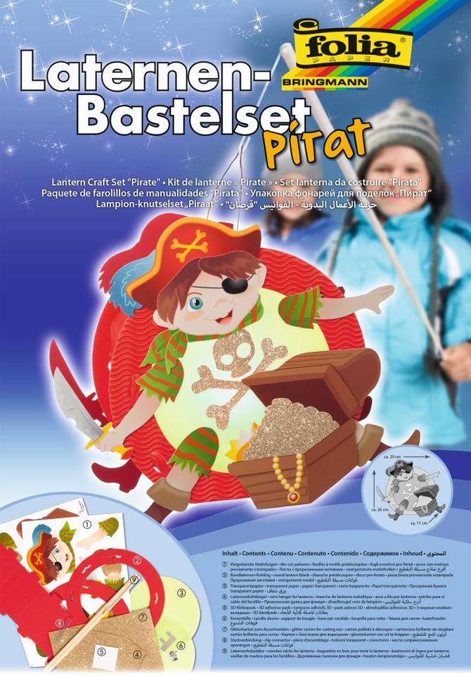 Laternen-Bastelset PIRAT, 23 x 33 cm