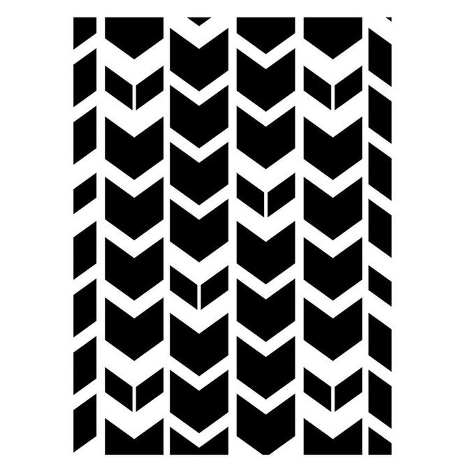 Embossing Folder/ Prägeschablone,  Chevron , 10,7x14.6cm