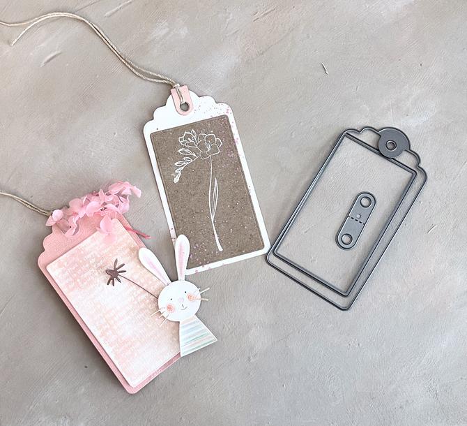 Stanzschablone "Geschenk Tag", bis 6,5x12cm, 3-tlg. 