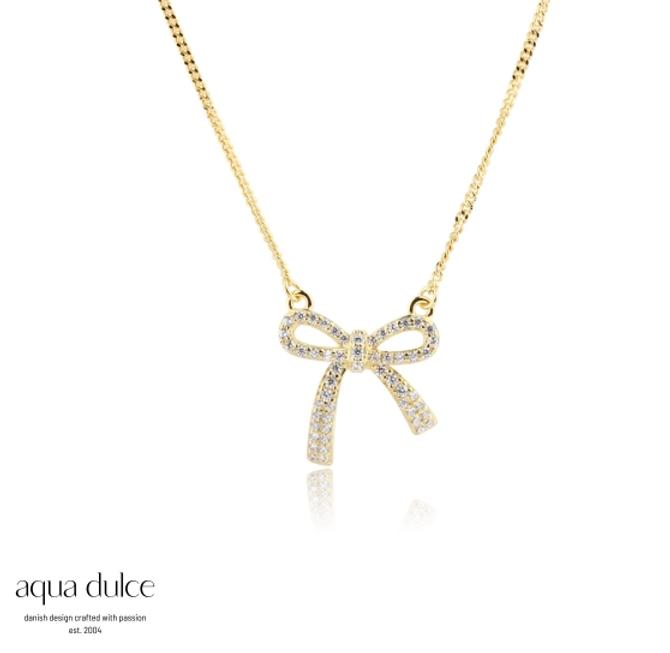 Aqua Dulce  ELEGANT BOW NECKLACE 5817