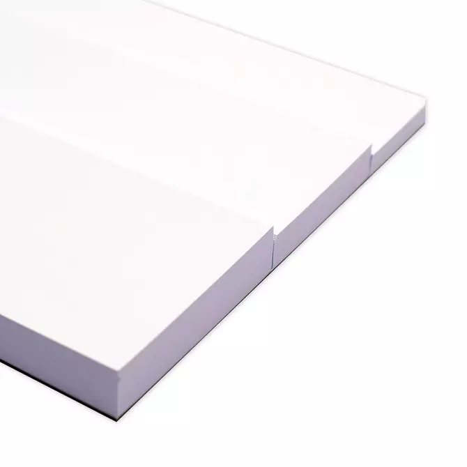 Label Etiketten Lesezeichen Papierstreifen Block "weiß" 216g/qm, 3 Größen, 135tlg.