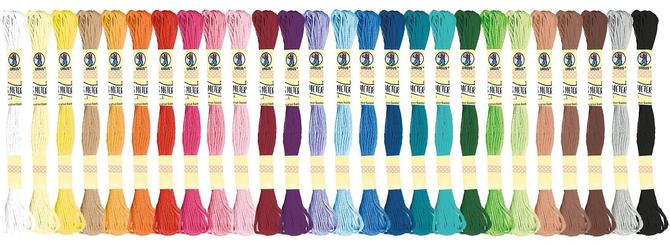 Stickgarn, bunt gemischt