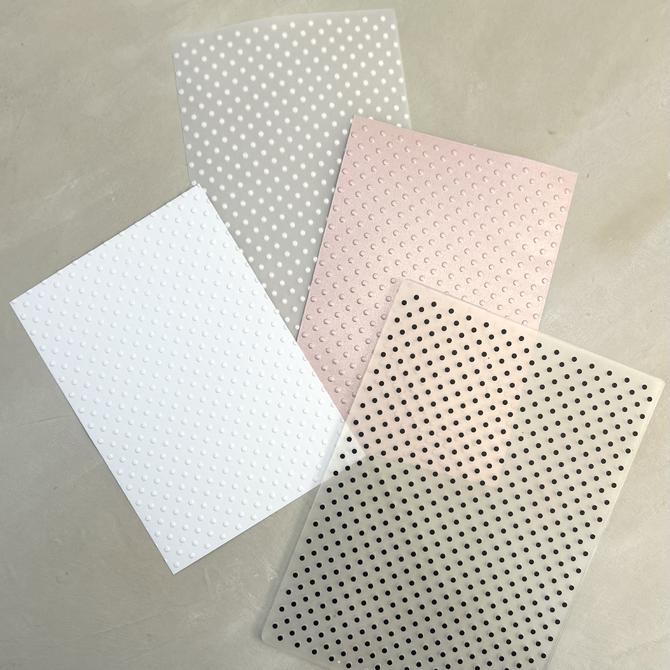 Embossing folder/ Prägeschablone, "Punkte ", 12,5x18cm