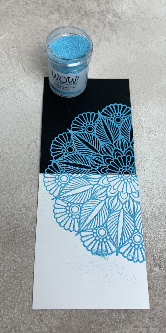 Embossingpulver WOW! "Fluorisierend blau ", 15ml