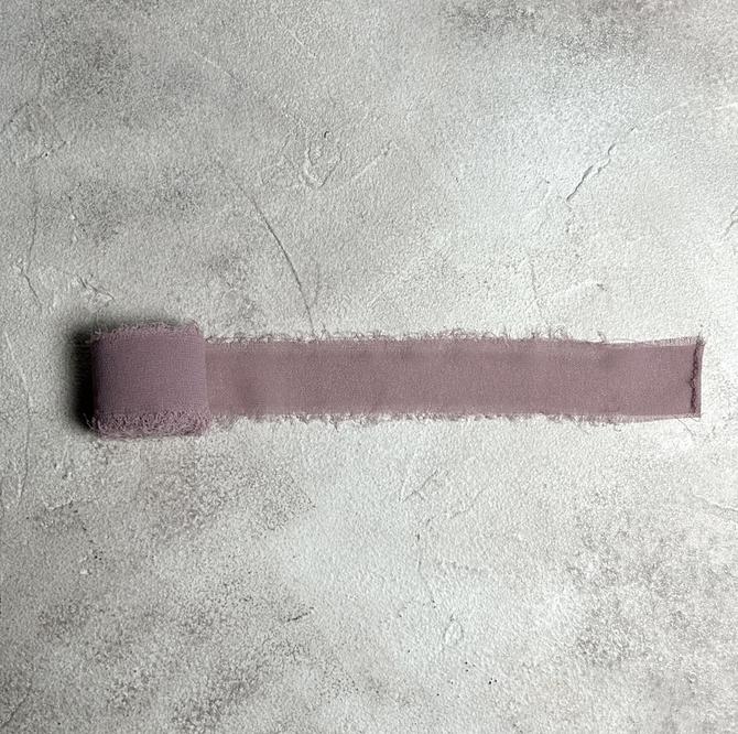 Vintage Soft Chiffonband "mauve", 2,5cm x 4,5m