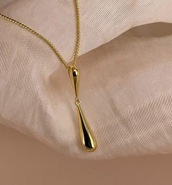   Aqua Dulce SHINY DROP NECKLACE 6182