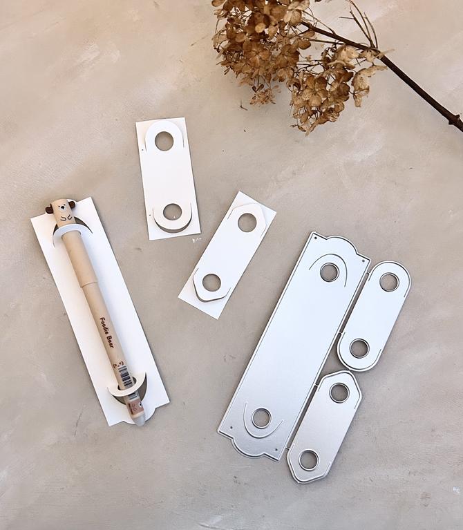 Stanzschablonen Set "Stifte & Geldhalter Geldgeschenk", bis 4x15cm, 3-tlg.