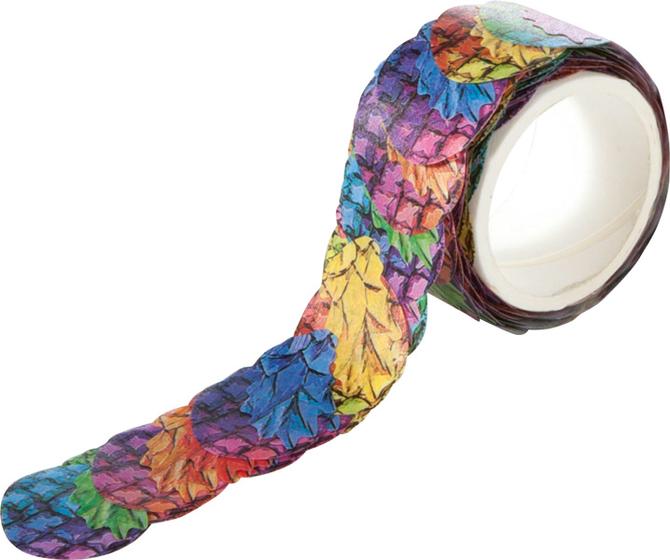 Washi-Sticker ANANAS, 200 Stück auf Rolle