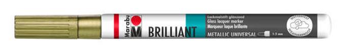 Marabu Brilliant Painter (Lackmalstift), 1-2 mm, gold