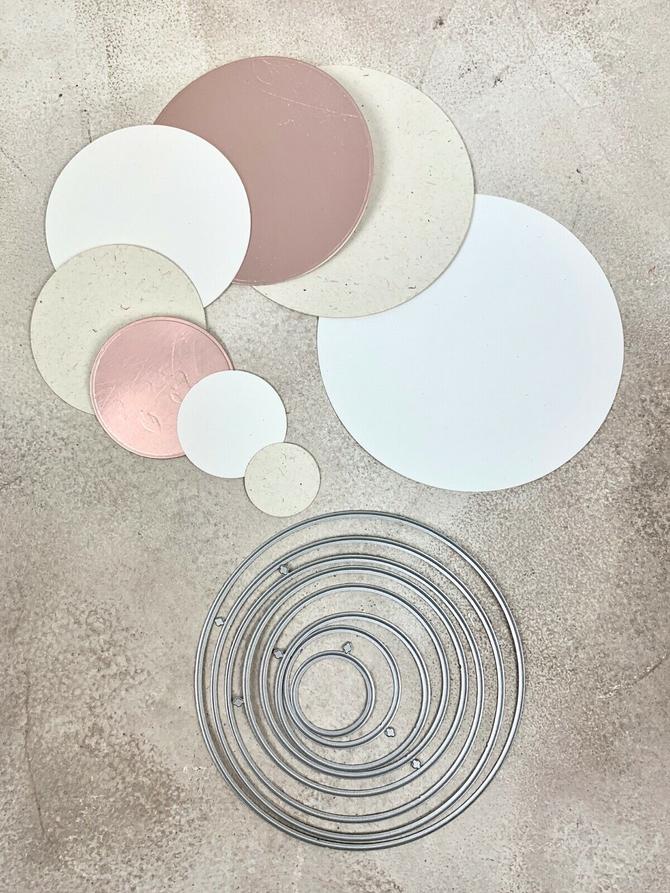 Stanzschablone Kreis Kreise glatter Rand Basics, bis Durchmesser 11cm, 8-tlg.