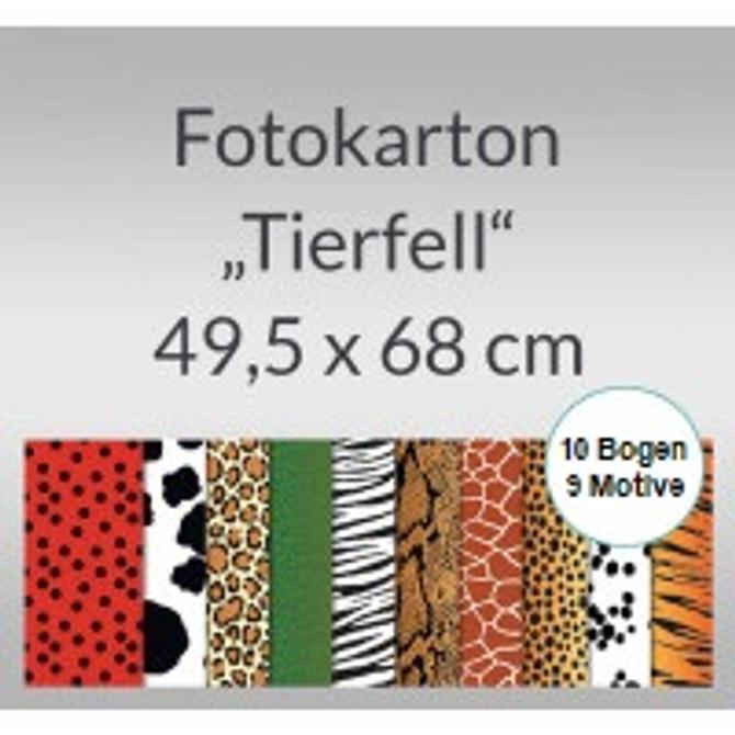 Tierfell Fotokarton "Giraffe", 300 g/m², 49,5 x 68 cm, beidseitig bedruckt
