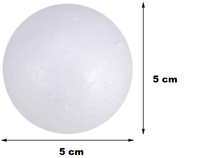 Styroporkugeln, 5 cm, 10 Stück