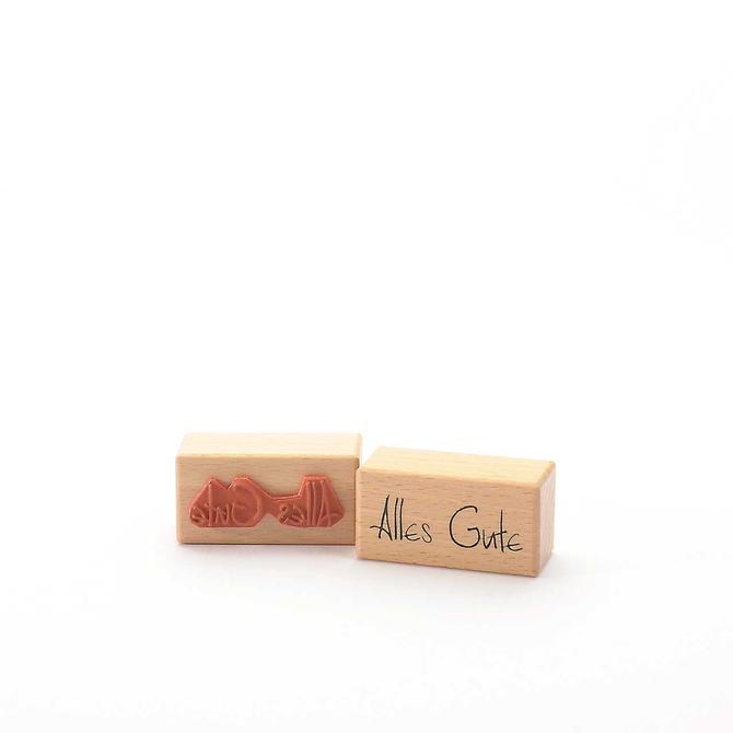 Holzstempel "Alles Gute", 3x6cm