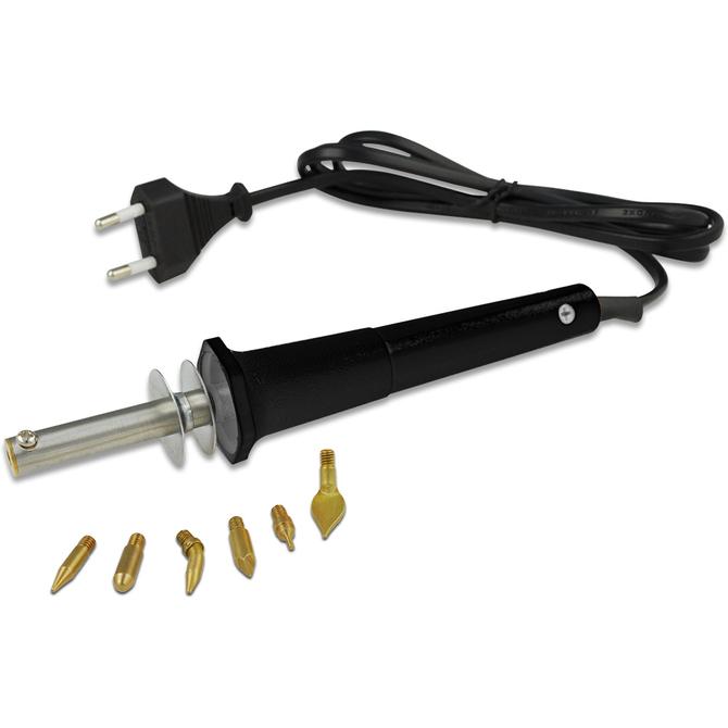 Brandmaler - Lötkolben, orig. Meyco inkl. 6x Malspitzen