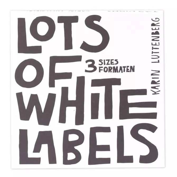 Label Etiketten Lesezeichen Papierstreifen Block "weiß" 216g/qm, 3 Größen, 135tlg.