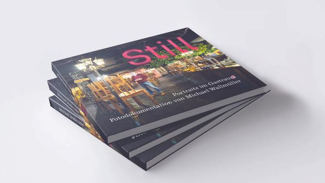 Buchcover zeigt Gastronomen in geschlossenem Restaurant