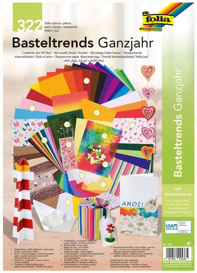 Basteltrends "GANZJAHR", Bastelset 322-teilig