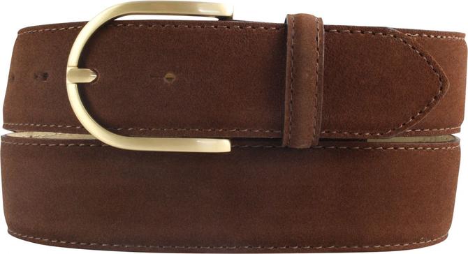 BRAZIL GÜRTEL VELOURSLEDER 4cm Tabac