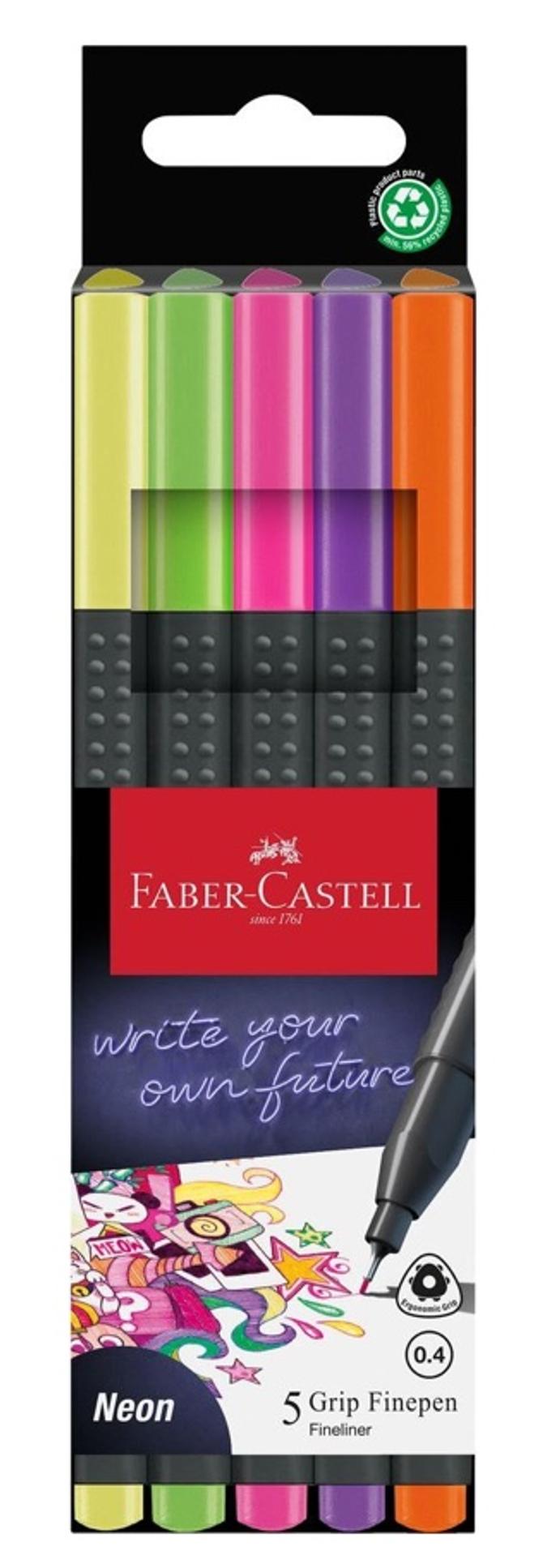 Fineliner Set "neon", 5 tlg. 