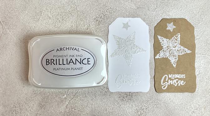 Brilliance Pigment Stempelkissen "Platinum Planet" 6,5x9,5cm