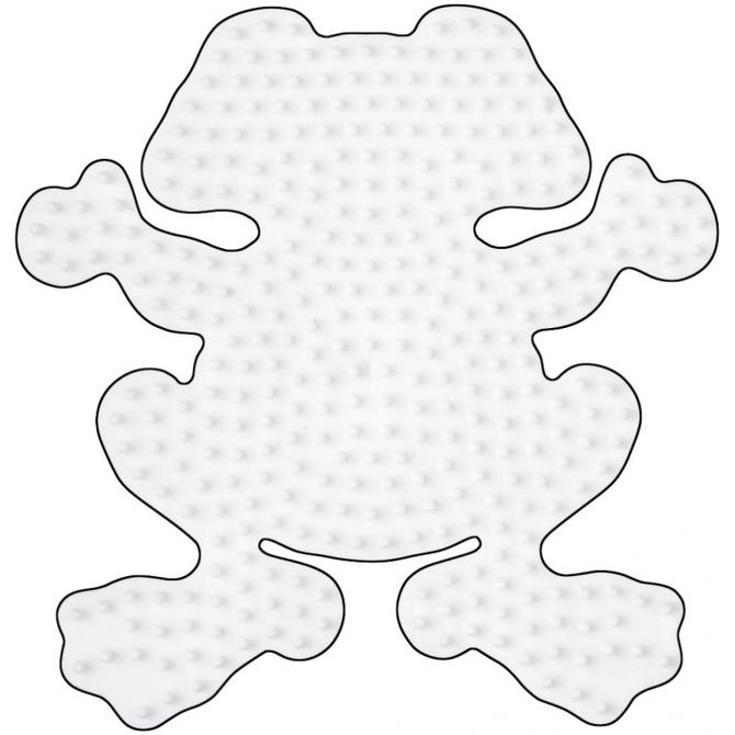 Stiftplatte Midi für Bügelperlen, "Frosch"