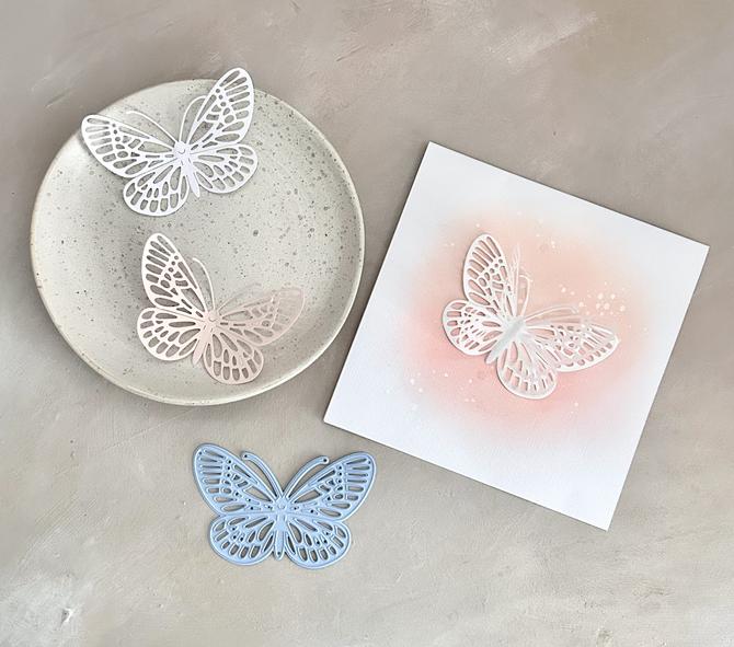 Stanzschablone "Schmetterling groß", 5,5x9cm