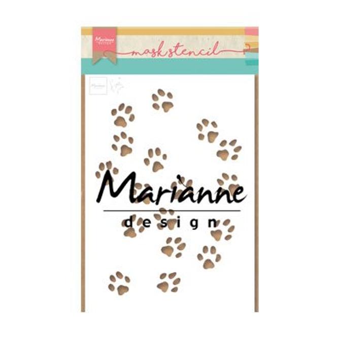 Maskierschablone Mixed Media, Pfoten, 14,5x21cm