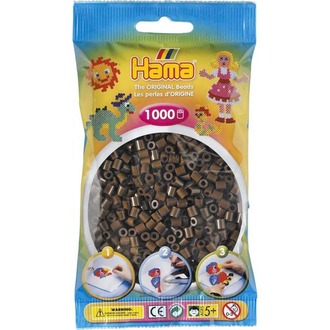 Hama 1000 Midi Bügelperlen - Braun