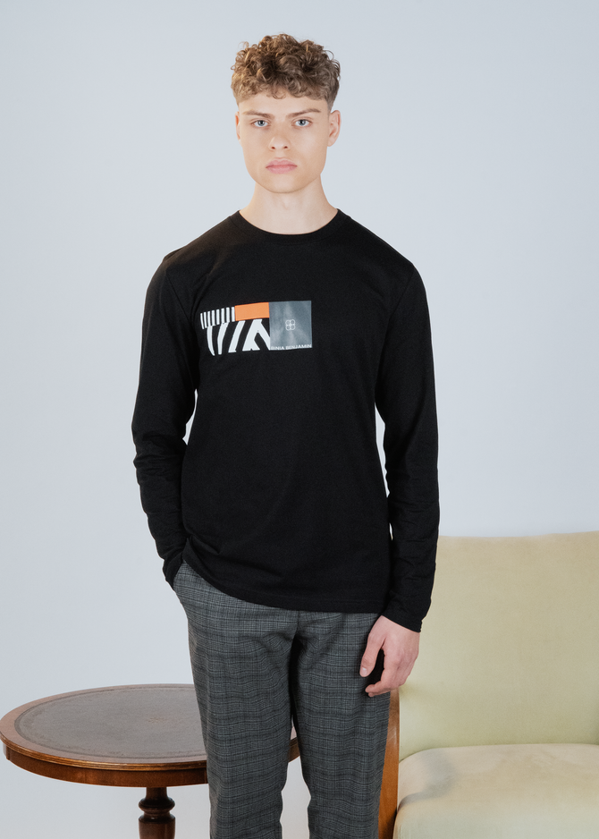 Longsleeve Xavier - schwarz