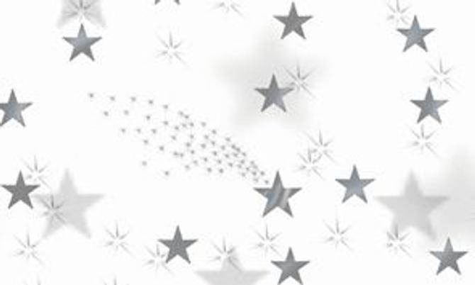 Transparentpapier STERNENKETTE, STERNE oder WEIHNACHTSGRÜSSE, verschiedene Farben