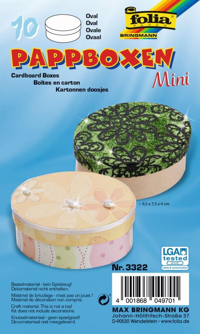 Pappboxen Mini, 10 Stück