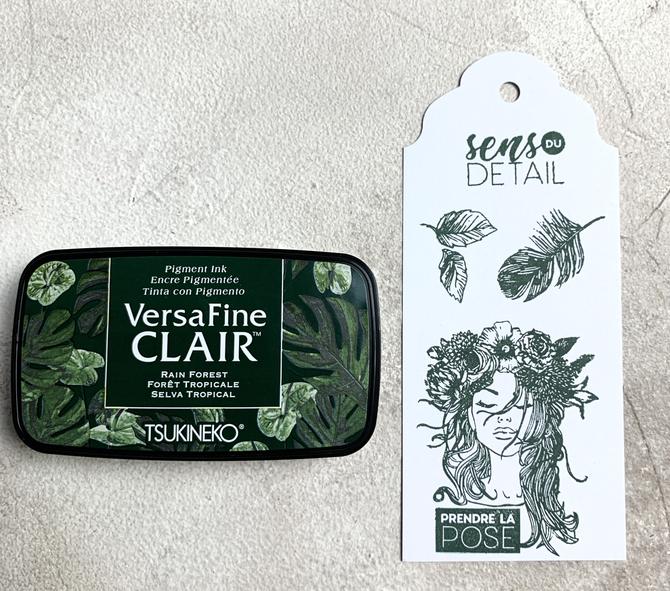Versafine Clair Pigmenttintenkissen, "rain forest ",3,5x7,5cm,