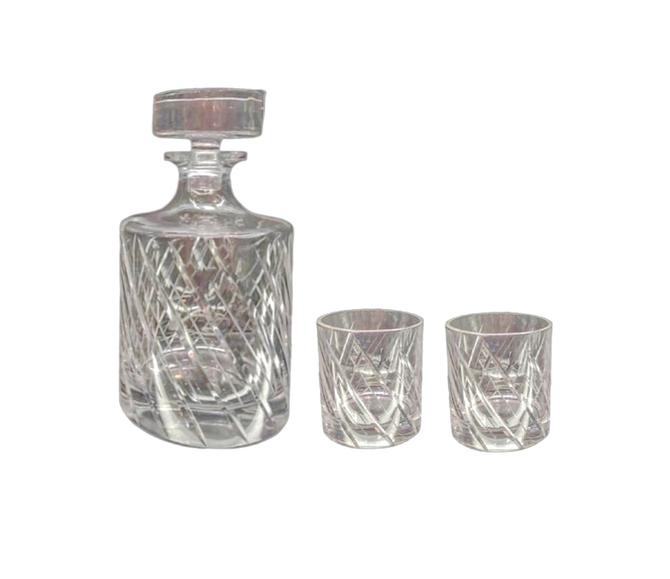 3 teiliges Whisky Set - Karaffe und 2 Gläser von Kaheku
