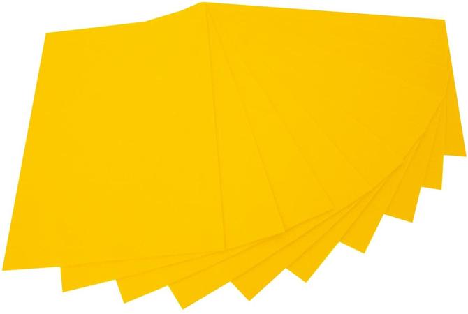 Bastelfilz 150 g/m², 20 x 30 cm, 10 Blatt, bananengelb