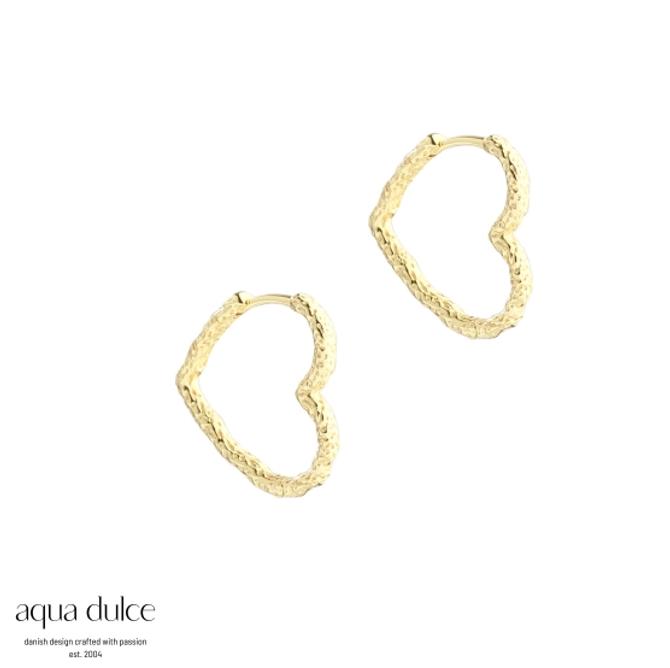    Aqua Dulce   LOVE ME HEART HOOPS 5950
