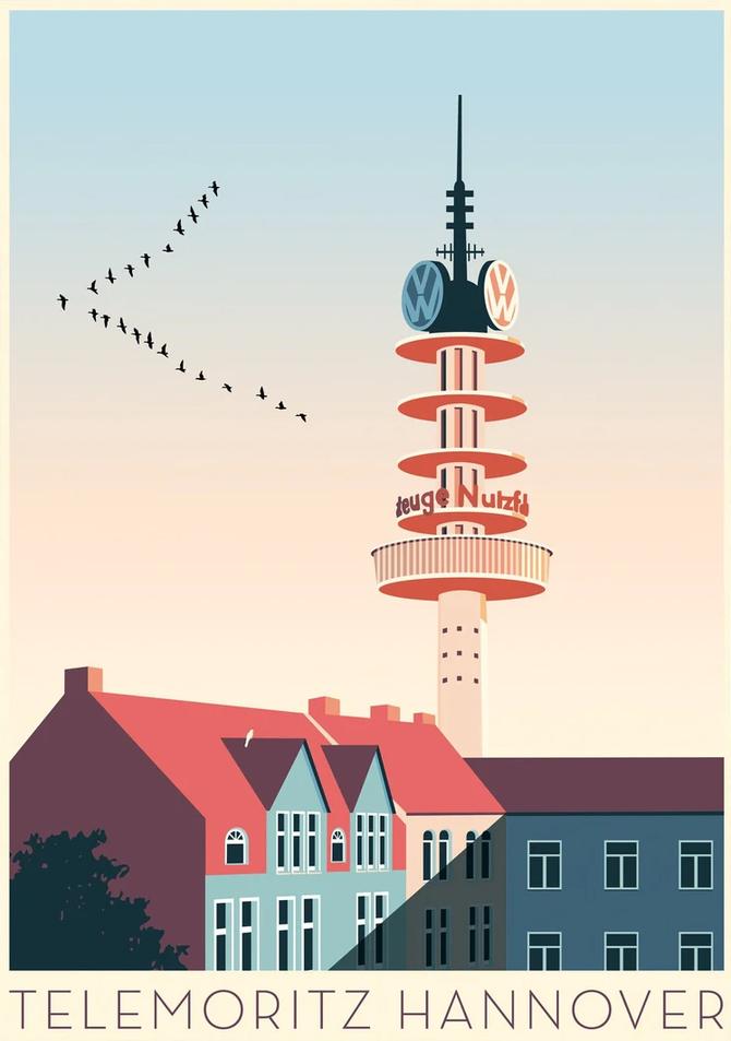 Illustre Welt Postkarte  HANNOVER TELEMORITZ