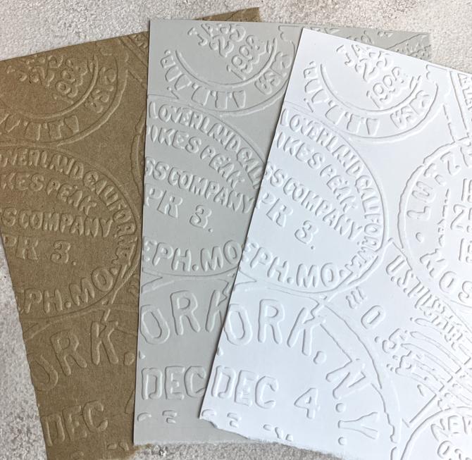 Embossing Folder Prägeschablone  "Poststempel" 11x14,5cm