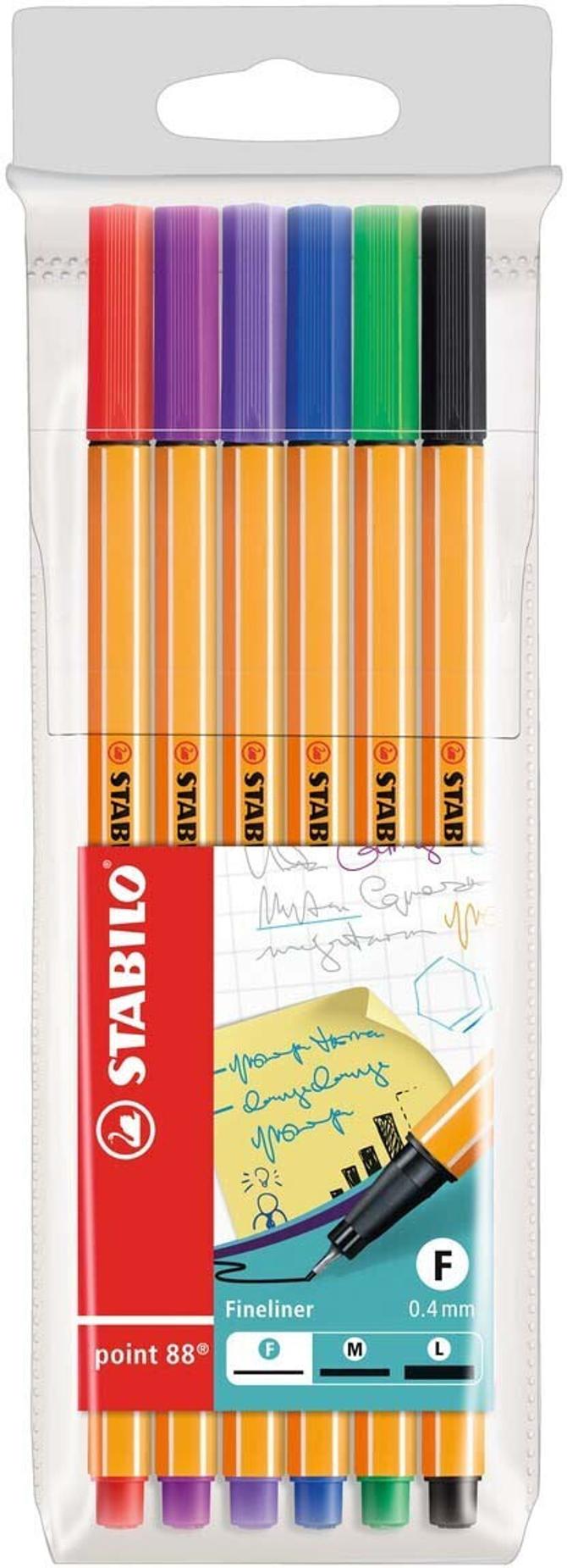 Stabilo point 88 – 6er Etui