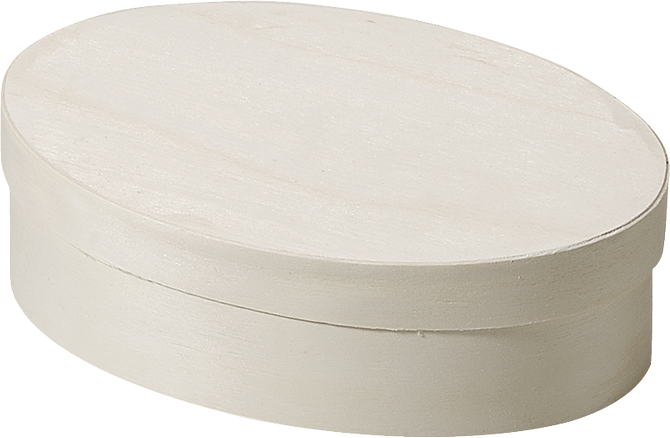 Spanschachtel, oval - in 4 verschiedenen Größen