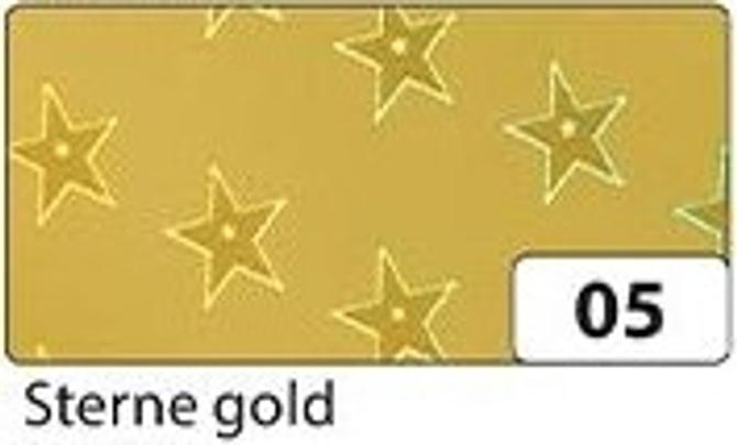 Holokarton, 230 g/m², 50 x 70 cm, Sterne gold