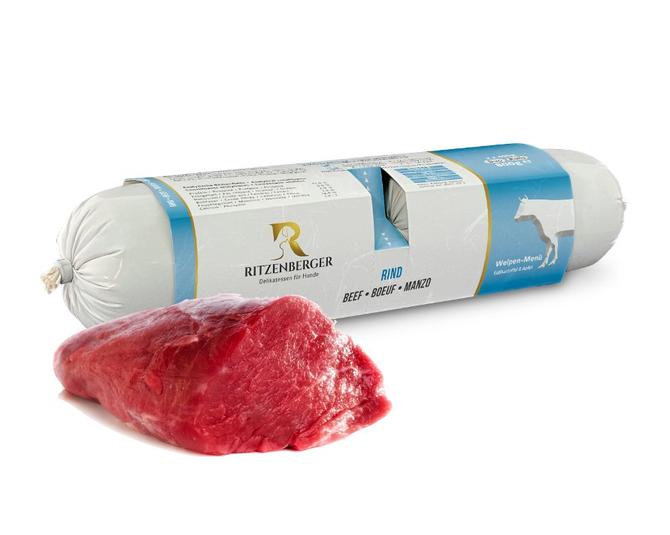 Rind mit Süsskartoffel für Welpen