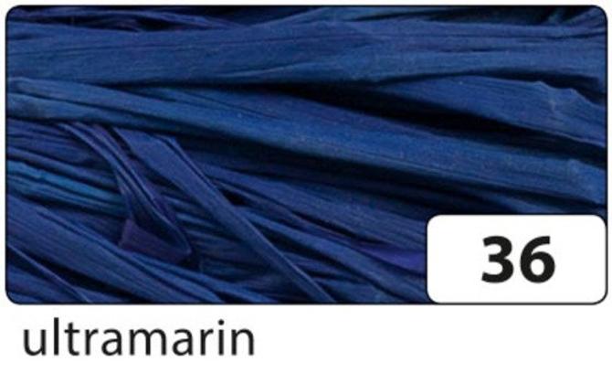 Raffia-Naturbast, 50 g, 1 Bündel, ultramarin