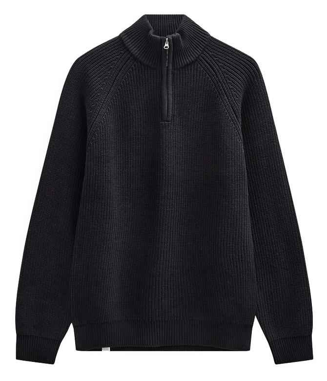 Anerkjendt AKSUNE PATENT HALF ZIP KNIT